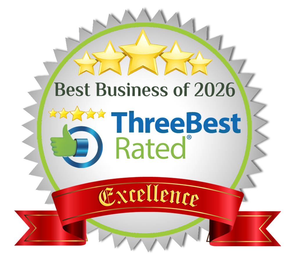 ThreeBestRated Best Business of 2026 recognition badge